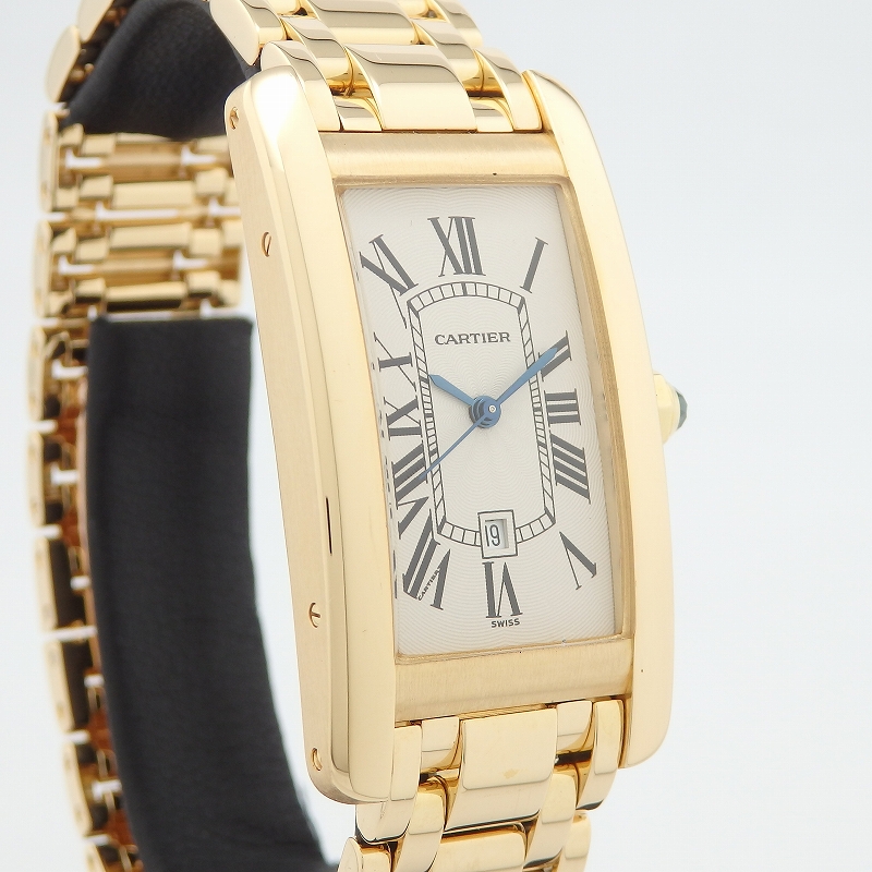 K18YG CARTIER W26035K2 タンクアメリカンMM - 画像 (3)