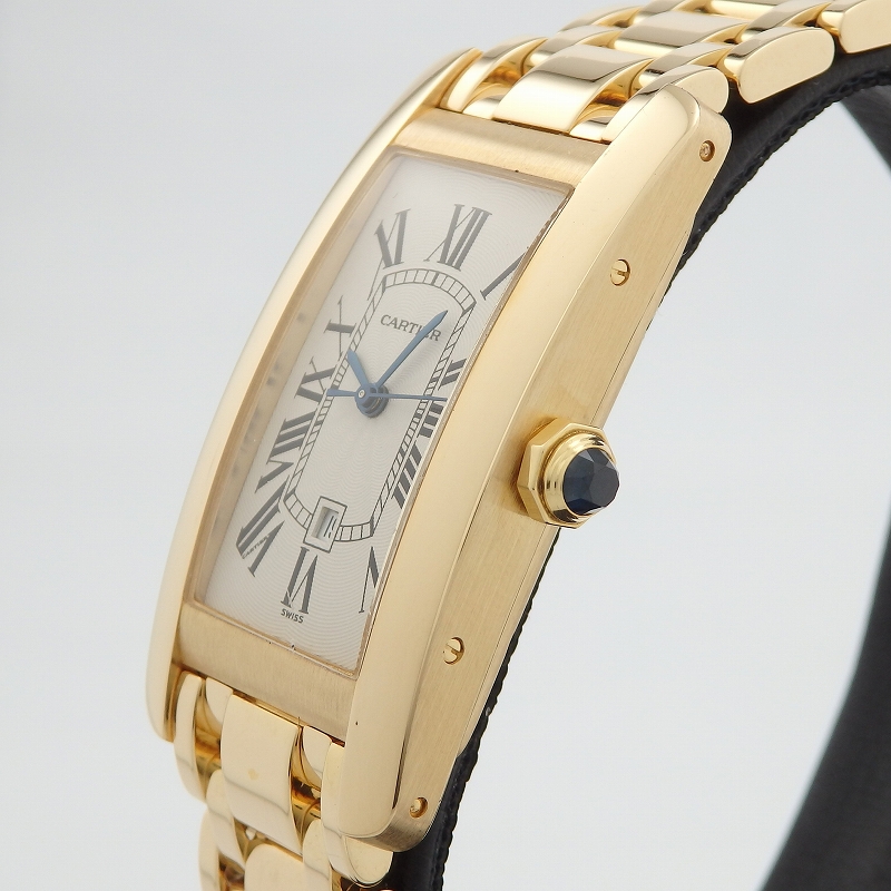 K18YG CARTIER W26035K2 タンクアメリカンMM - 画像 (4)