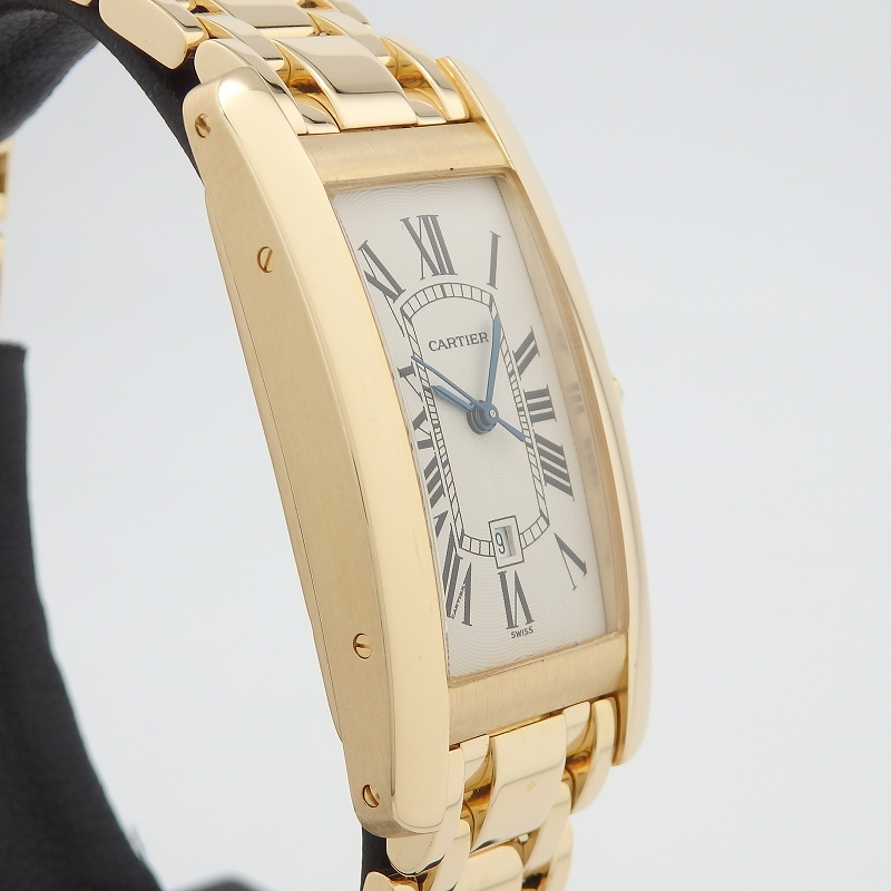K18YG CARTIER W26035K2 タンクアメリカンMM - 画像 (5)