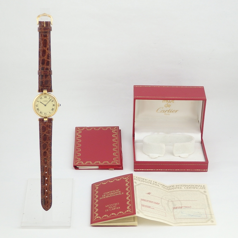 SV925/GF CARTIER マスト ヴァンドームLM MUST VANDOME LARGE MODEL - 画像 (11)